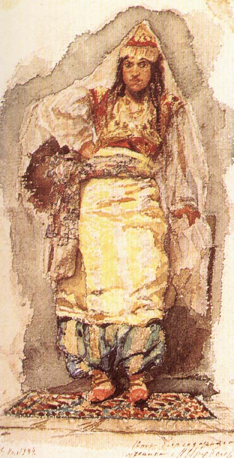 Female Model in an oriental Costume